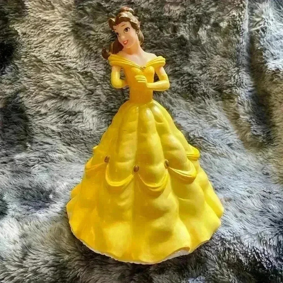 Disney Other - Disney Princess Belle Beauty & The Beast 10"
Coin  Piggy Bank with Plug Cap